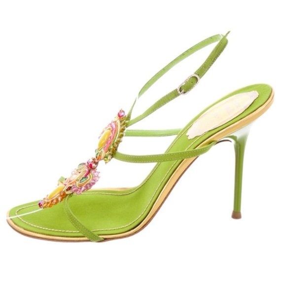 NWT RENE CAOVILLA Embellished Multistrap Sandals - Picture 2 of 7